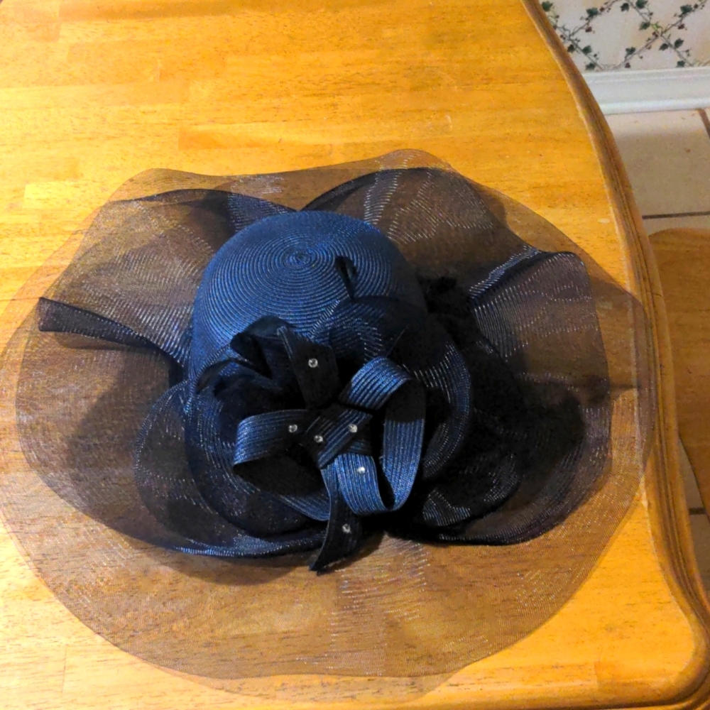 Elegant Navy Blue Women's Hat